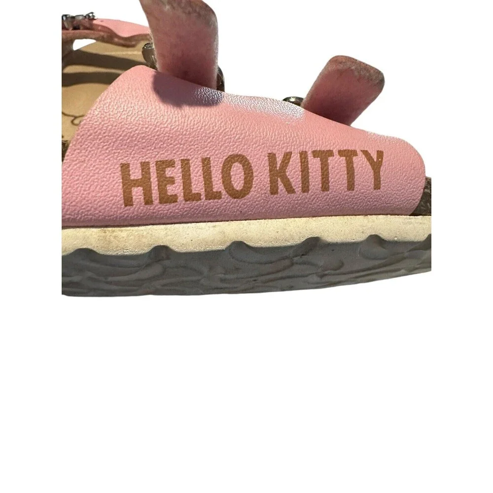 Hello Kitty Sanrio Kids Size 32 US 1 Slides Youth Girls Soft Pink Slip On #S34-1